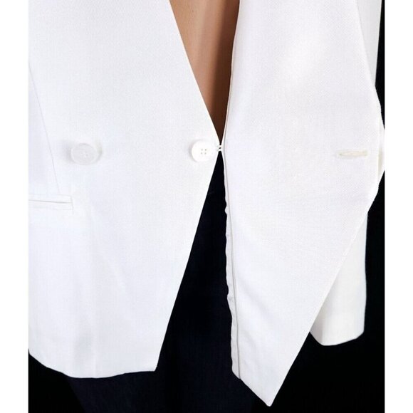 Haider Ackermann Single Breasted Blazer FR 36 US 4 White NWT - Picture 6 of 16